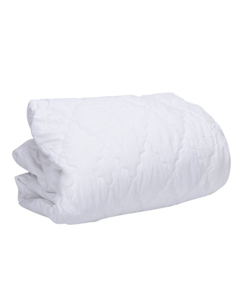Somnia King Size Bed Quilted Fitted Mattress Protector - White