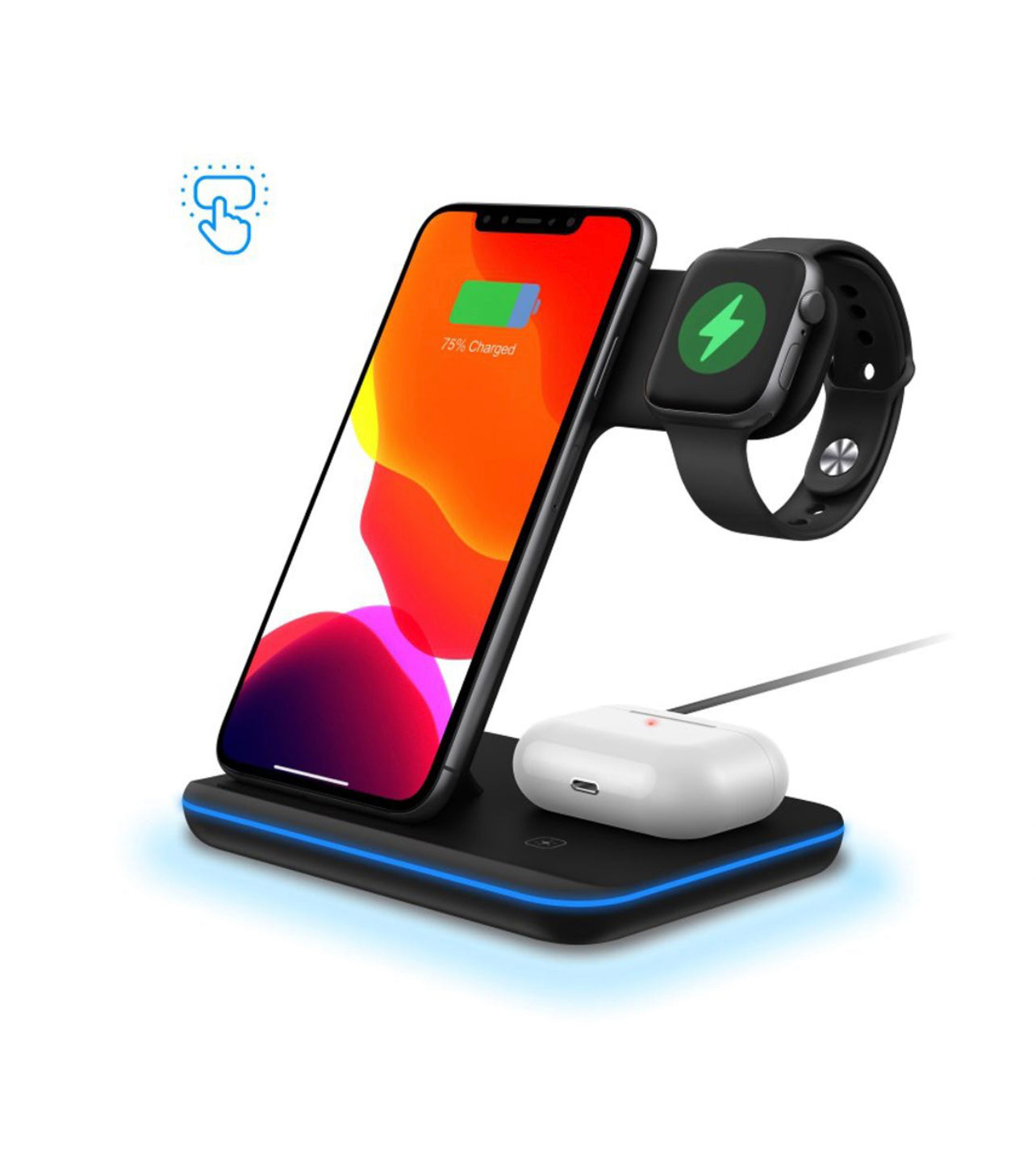 3in1 Wireless Charging Foldable Stand