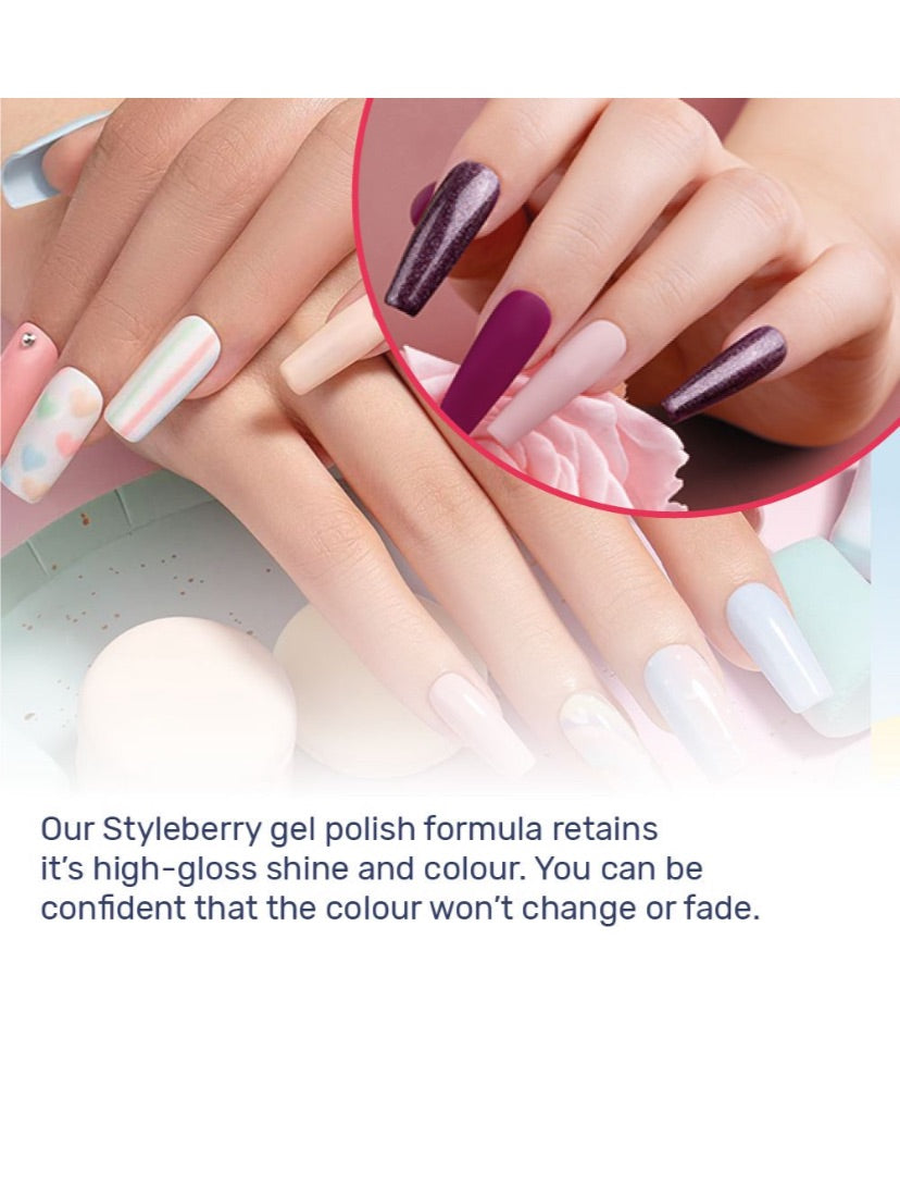 Styleberry 500pc Nail Tips and DIY Nail Gel Kit With 3W UV Lamp (Excludes Glue)