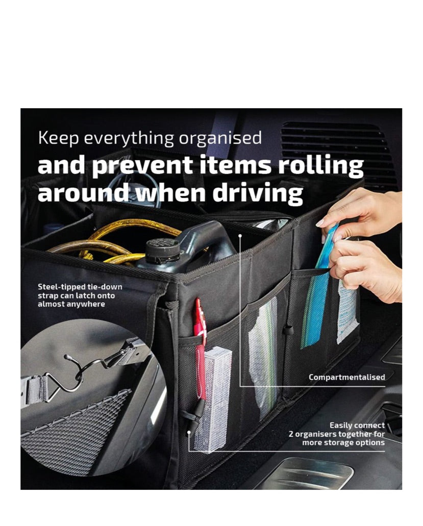Maisonware Waterproof Foldable Non-Slip Car Boot Organiser