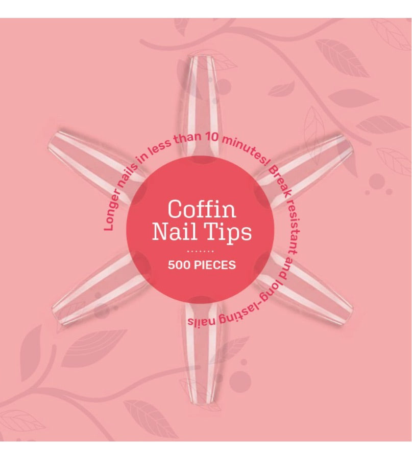 Styleberry 500pc Nail Tips and DIY Nail Gel Kit With 3W UV Lamp (Excludes Glue)