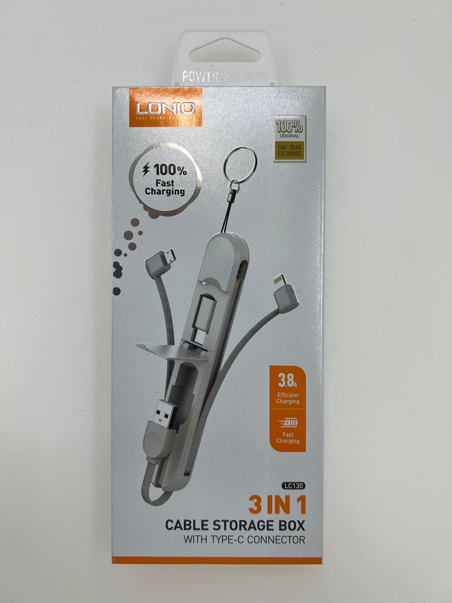 3 In 1 Cable Storage 3.8A Fast Charge Cable