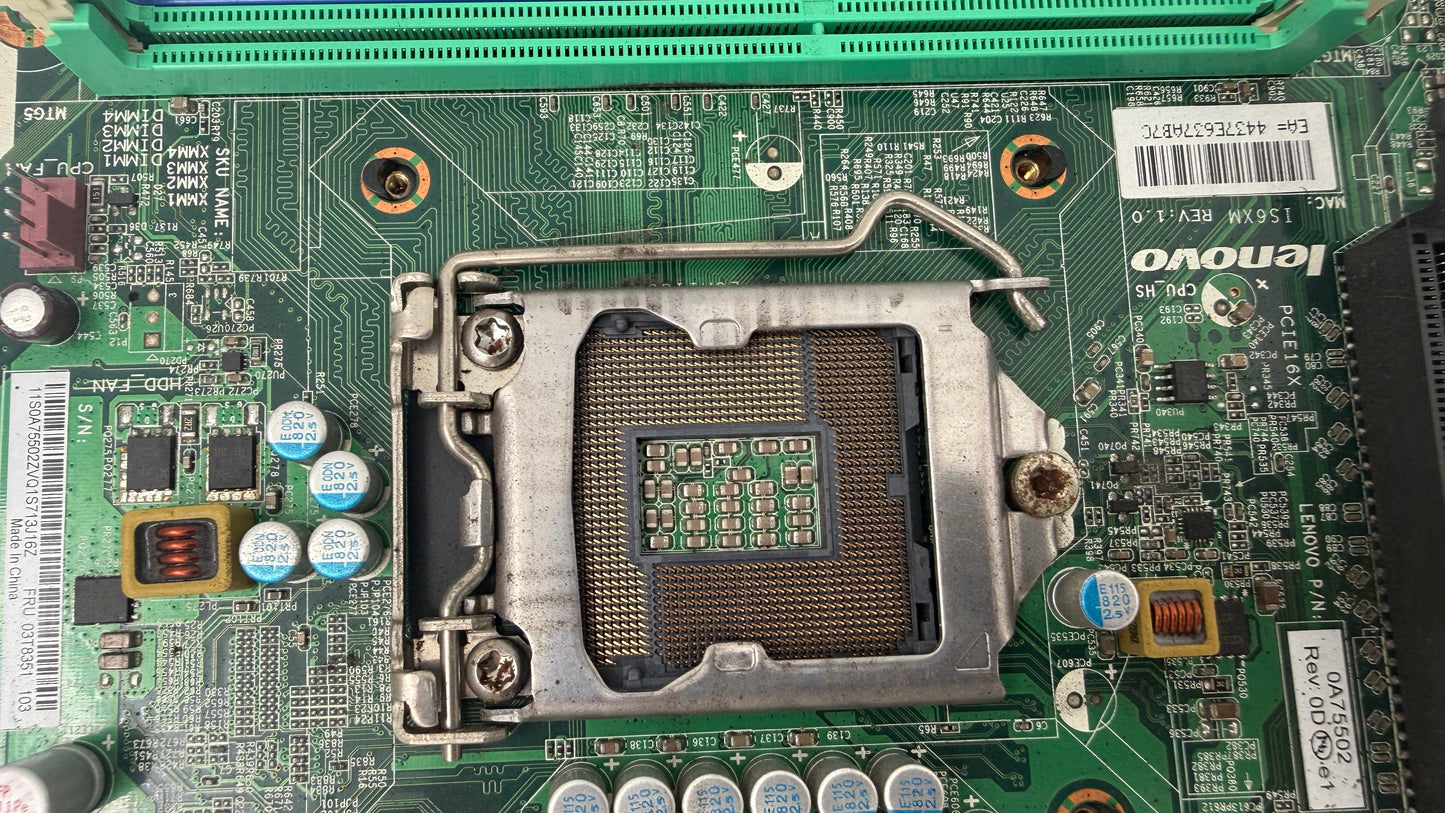 Lenovo IS6XM REV: 1.0 Motherboard 1155 Socket