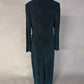 Forever New Monica Ruched Teal Glitter Bodycon - Size 16