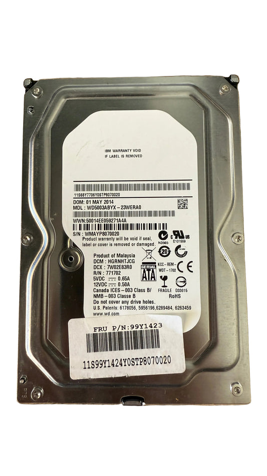 WD5003ABYX-23WERA0 500GB Hard Drive IBM
