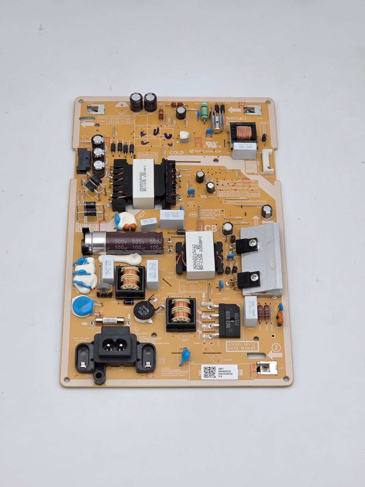 Samsung TV Power Supply Board MQHAD015640 (BN44-01053D / L43S6N_TSM)