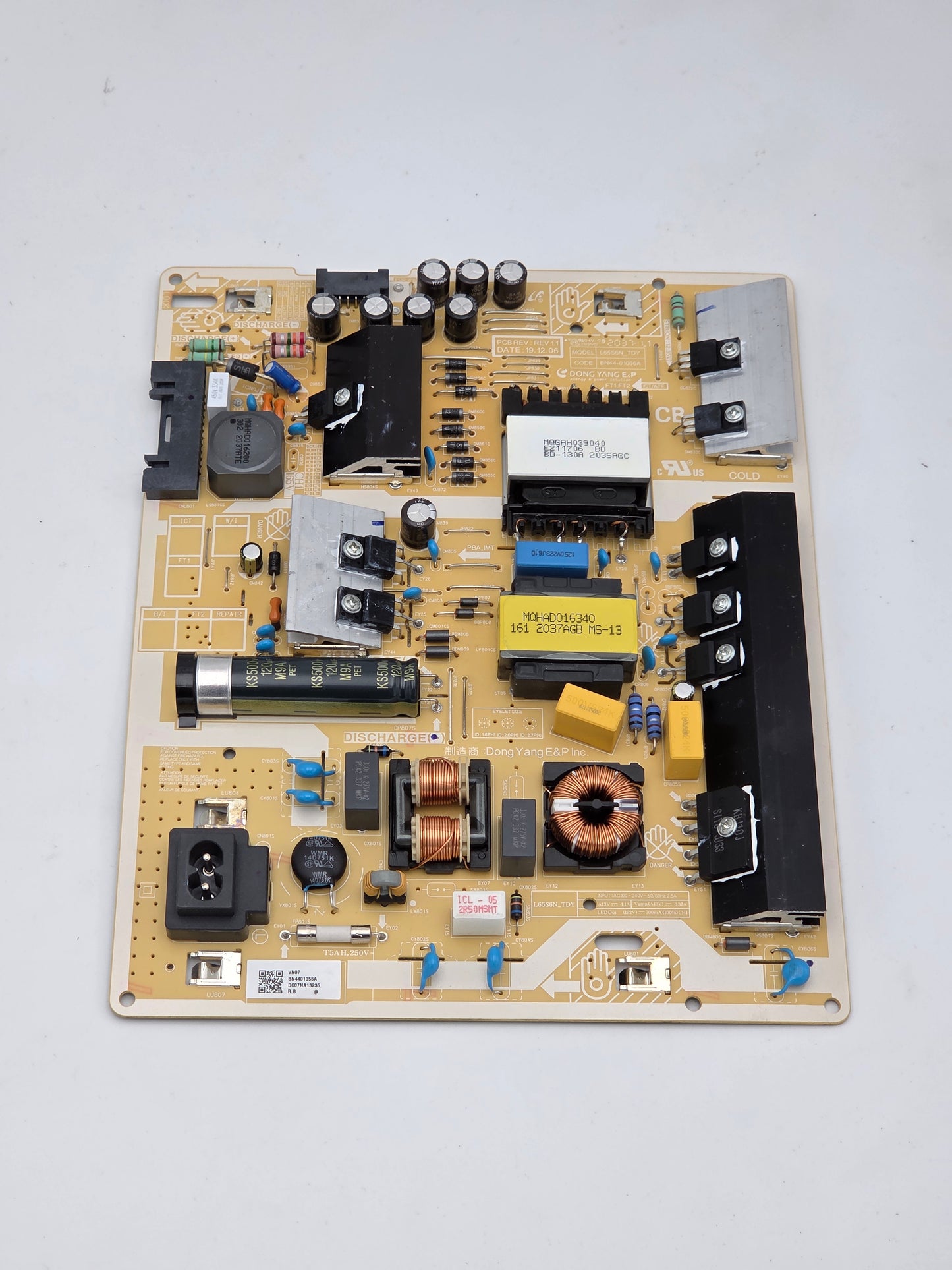 Samsung TV Power Supply Board MQHAD016340 (BN44-01054A / L55S6N_TSM)