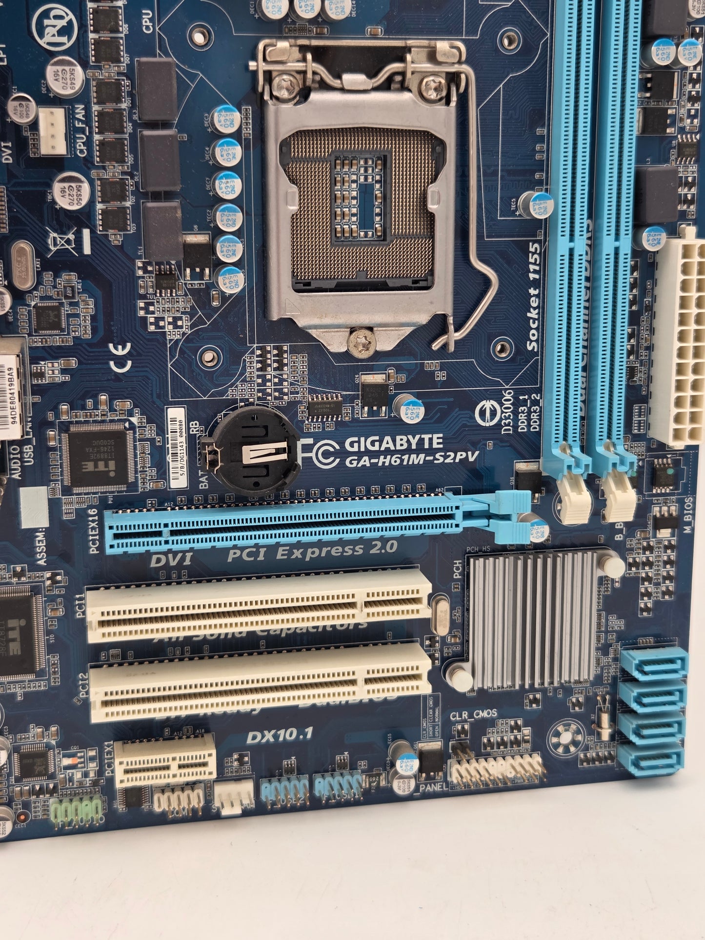 Gigabyte GA-H61M-S2PV Micro-ATX Motherboard - LGA 1155 Socket