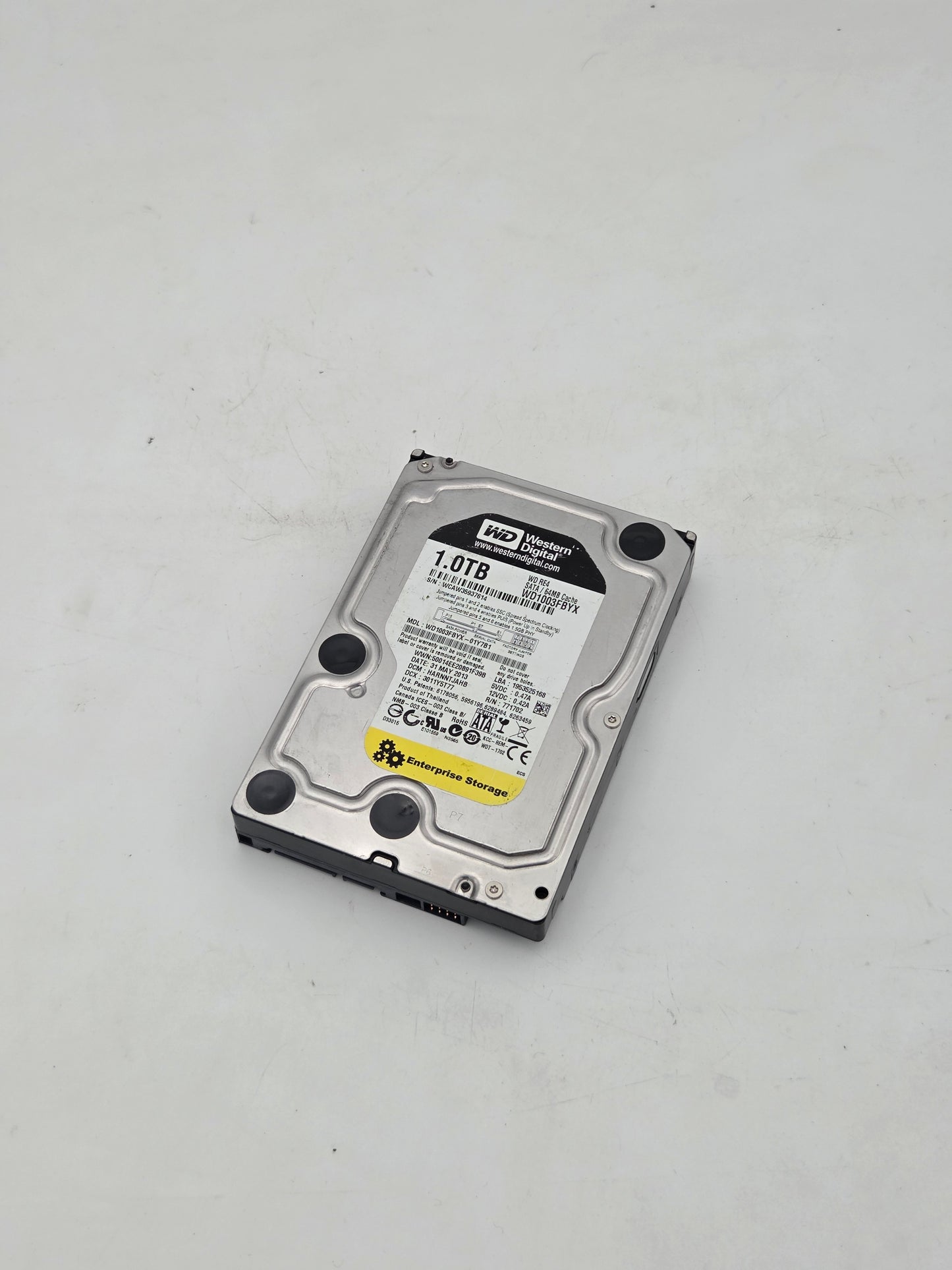 WD RE4 1.0TB Enterprise Storage Hard Drive (WD1003FBYX) (889 hours-Test Results In Images)