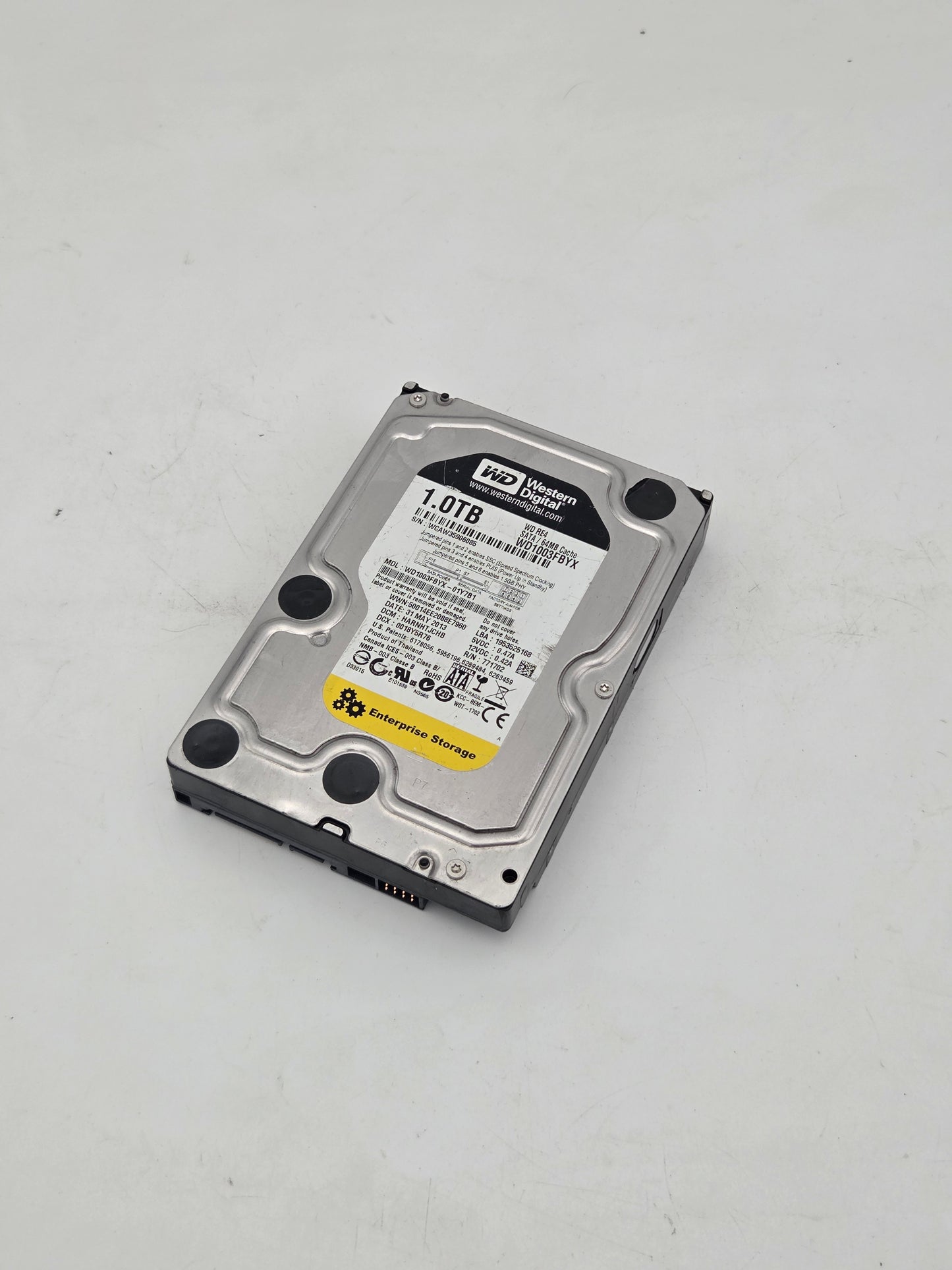 WD RE4 1.0TB Enterprise Storage Hard Drive (WD1003FBYX - 01Y7B1) (Low Hours-Test Results In Images)