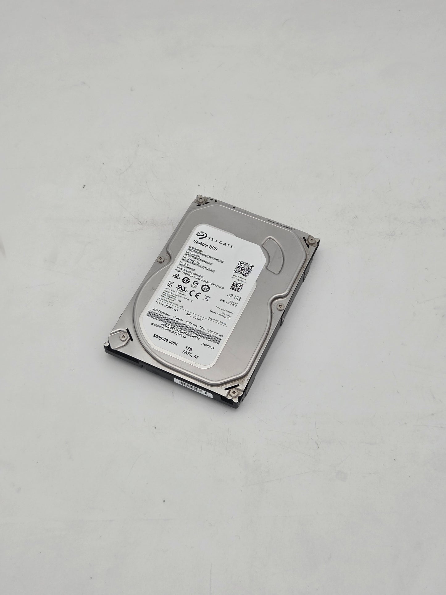 Seagate Desktop 1.0TB HDD (ST1000DM003) (4 Hours) Test Results In Images