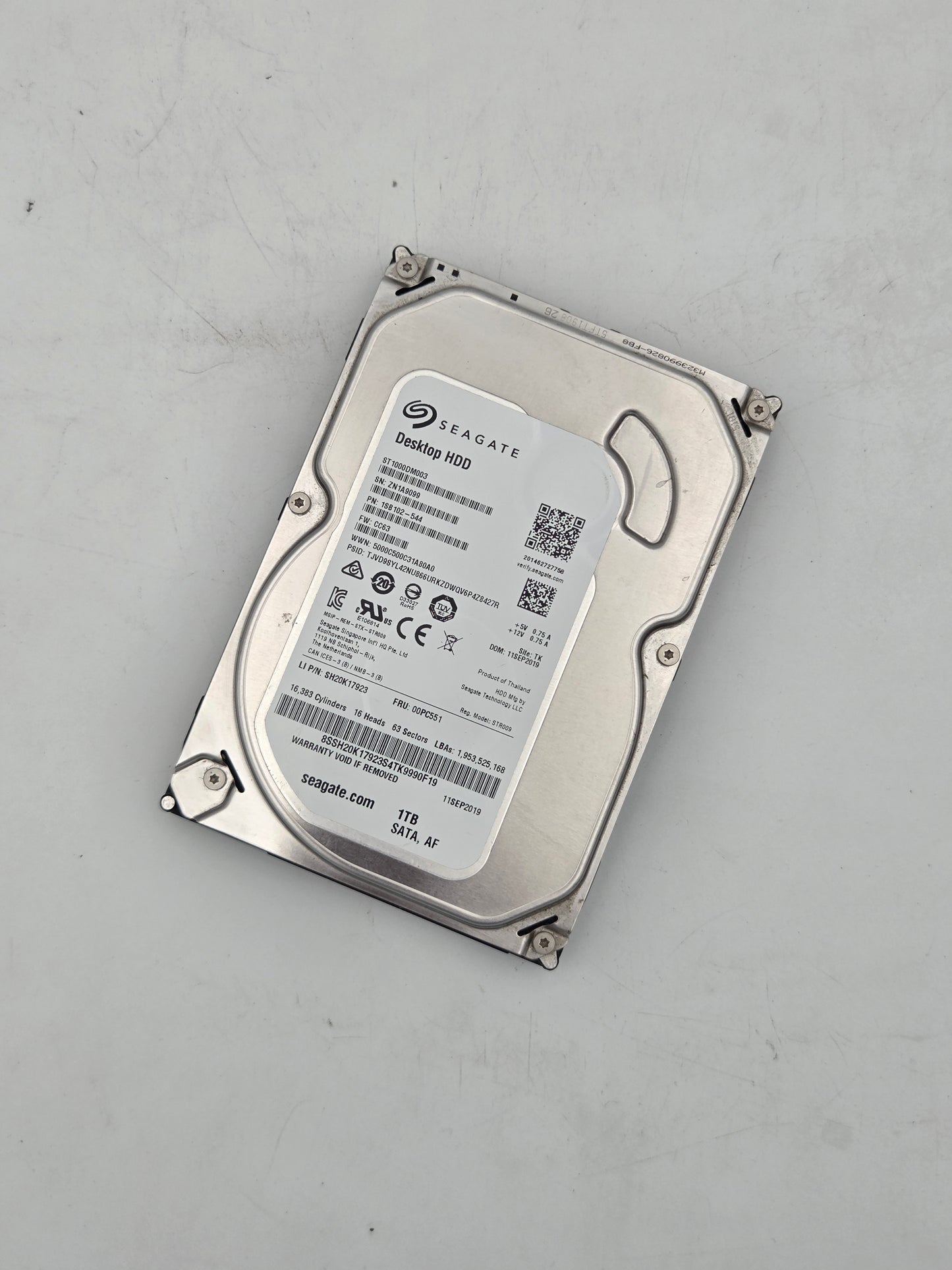 Seagate Desktop 1.0TB HDD (ST1000DM003) (4 Hours) Test Results In Images