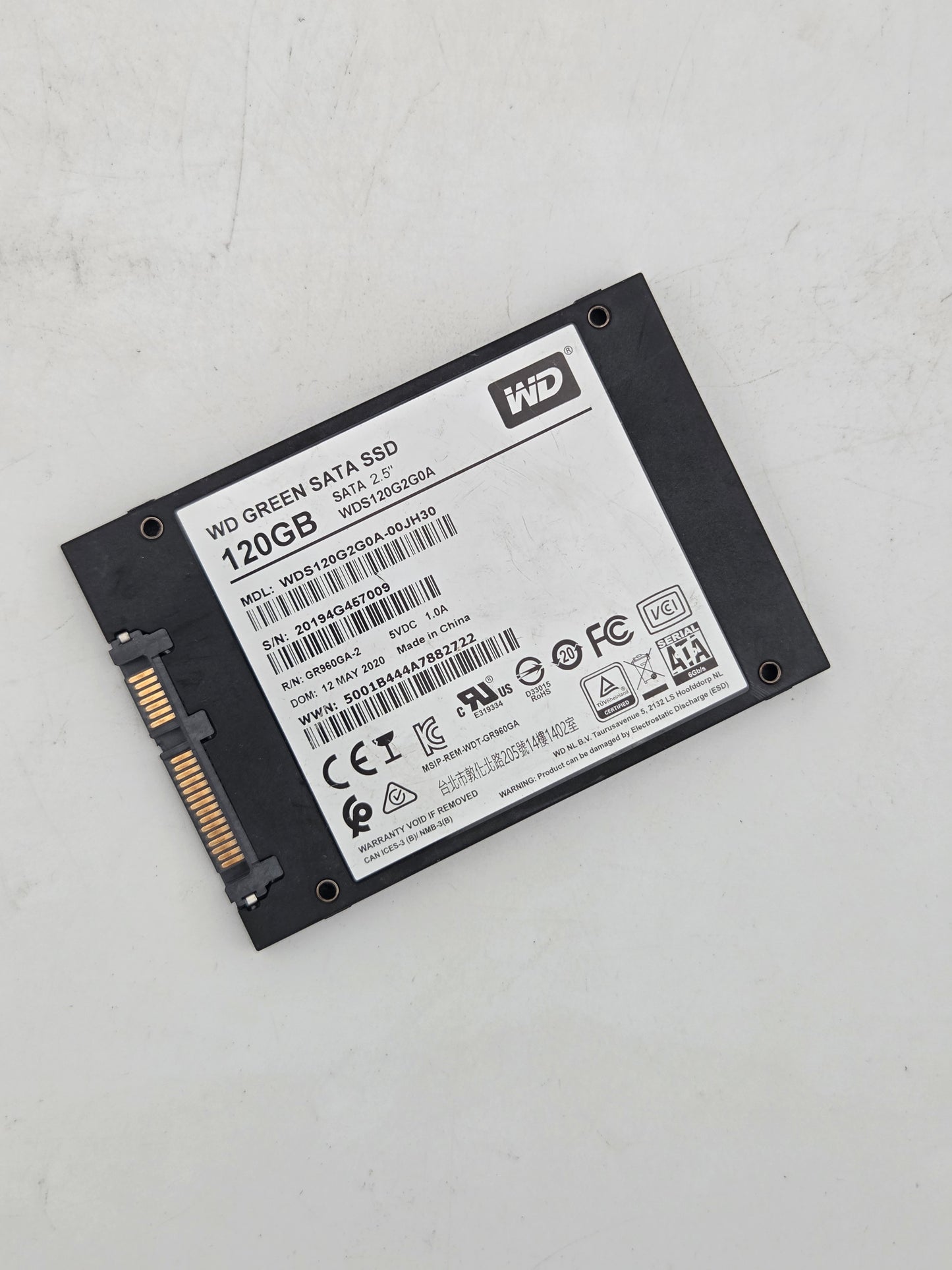 WD Green 120GB SATA Solid State Drive (WDS120G2G0A) Test Results In Images