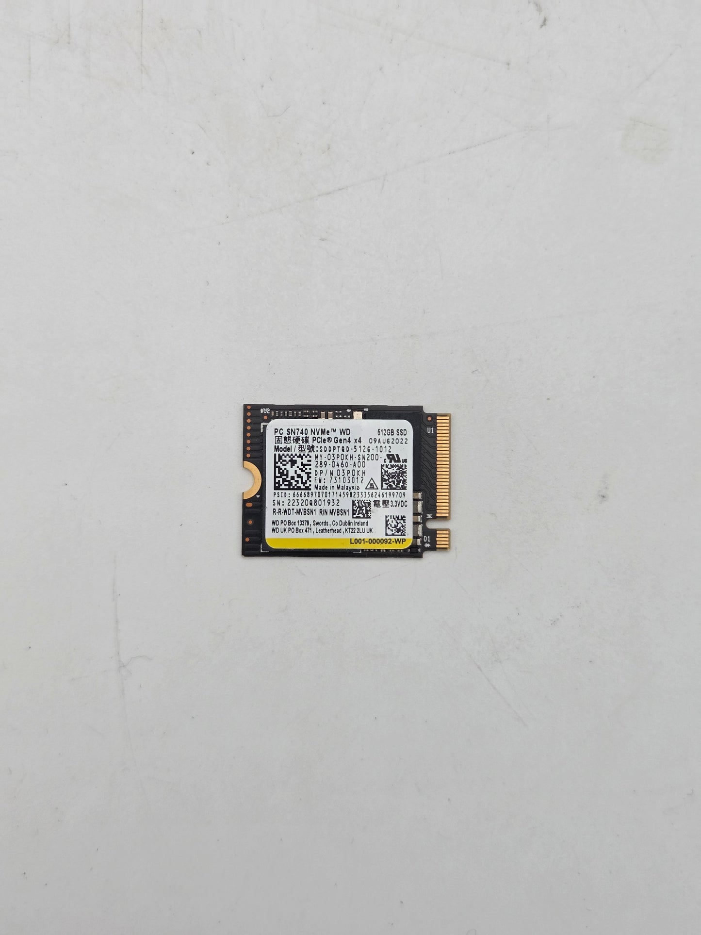 WD PC SN740 512GB NVMe SSD (SN740) Test Results In Images
