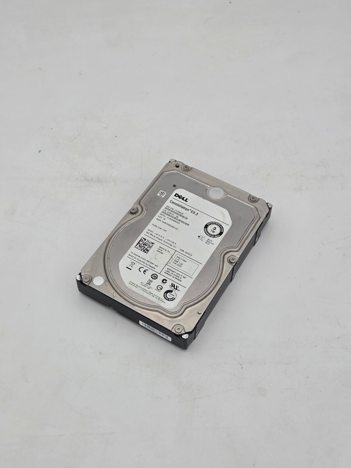 Dell Constellation 3.0TB Hard Drive (ST3000NM0023)  Low Hours-Test Results In Images