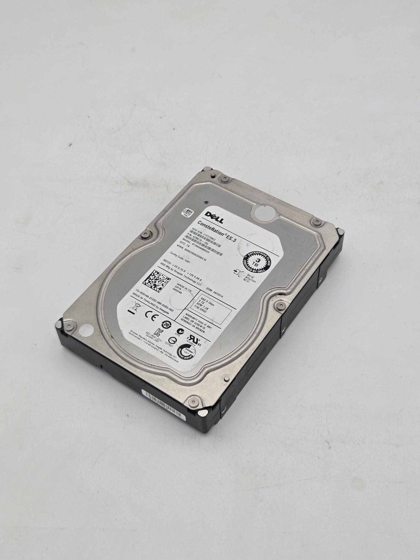 Dell Constellation 3.0TB Hard Drive (ST3000NM0023) Low Hours-Test Results In Images