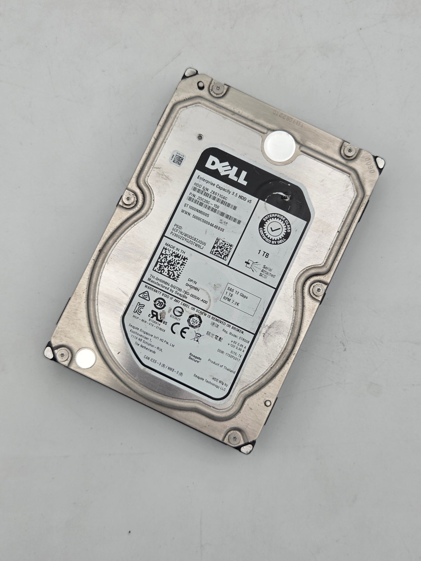 Dell Enterprise Capacity 1.0TB Hard Drive (4) Test Results In Images