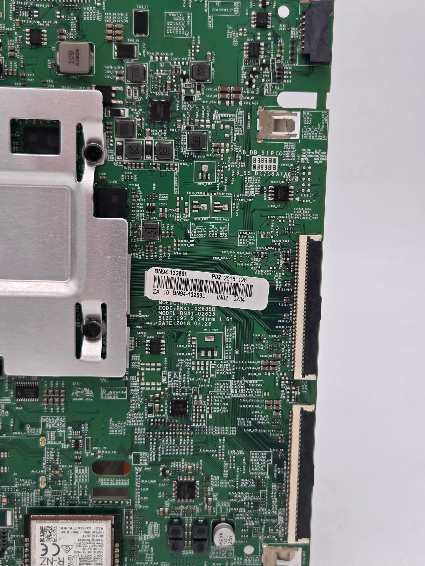 Samsung BN94-13259L Main Board for UA55NU7300K (UA55NU7300) | Tested & Working