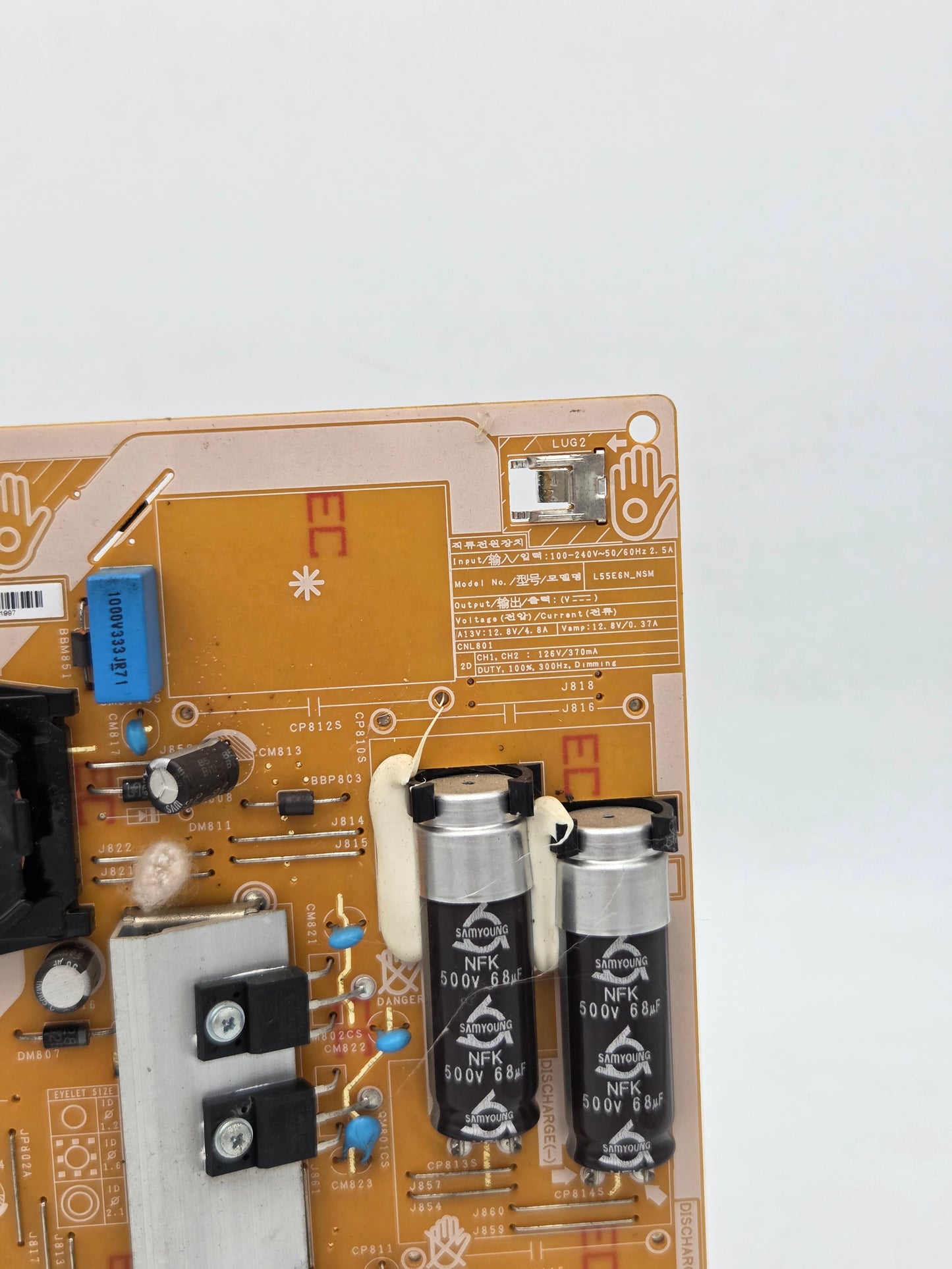 Samsung BN44-00932B (L55E6N_NSM) Power Supply Board for UA49NU7100K (UA49NU7100) | Tested & Working