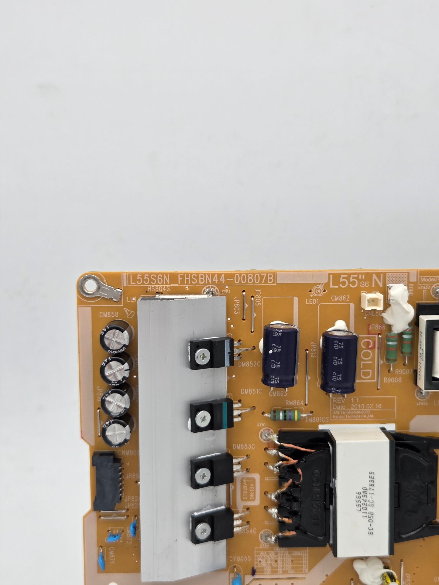 Samsung BN44-00807B (L55S6N_FHS) Power Supply Board for UA50MU7000K (UA50MU7000) | Tested & Working