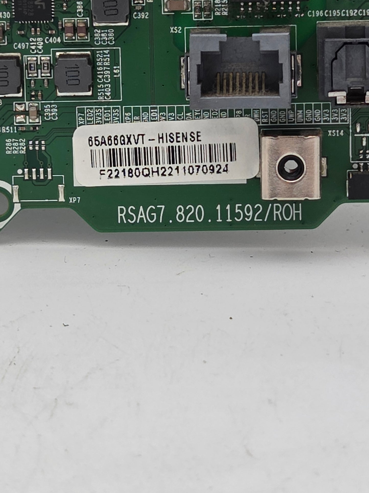 Hisense RSAG7.820.11592/ROH (65A66GXVT) Main Board for 65U6H | Tested & Working