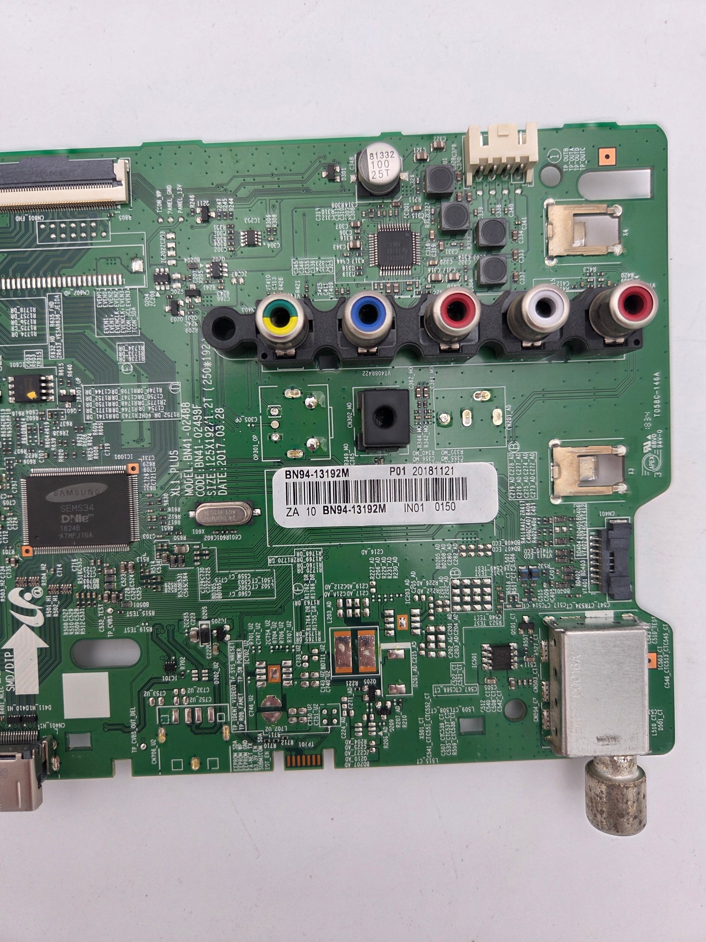 Samsung BN94-13192M Main Board for UA49N5000AR (UA49N5000) | Tested & Working