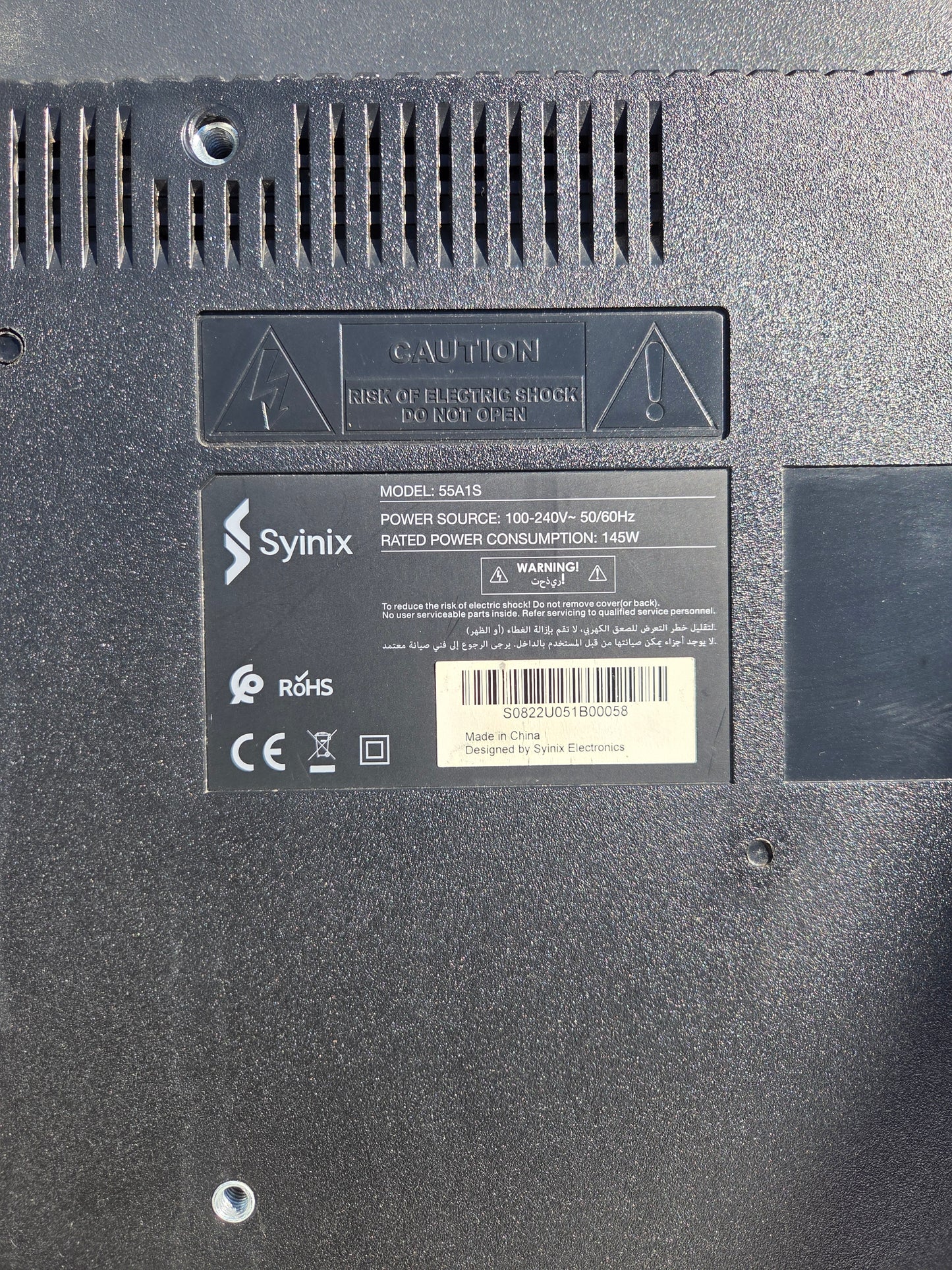 Syinix JUC7.820.00288192 T-Con Board for 55A1S | Tested & Working