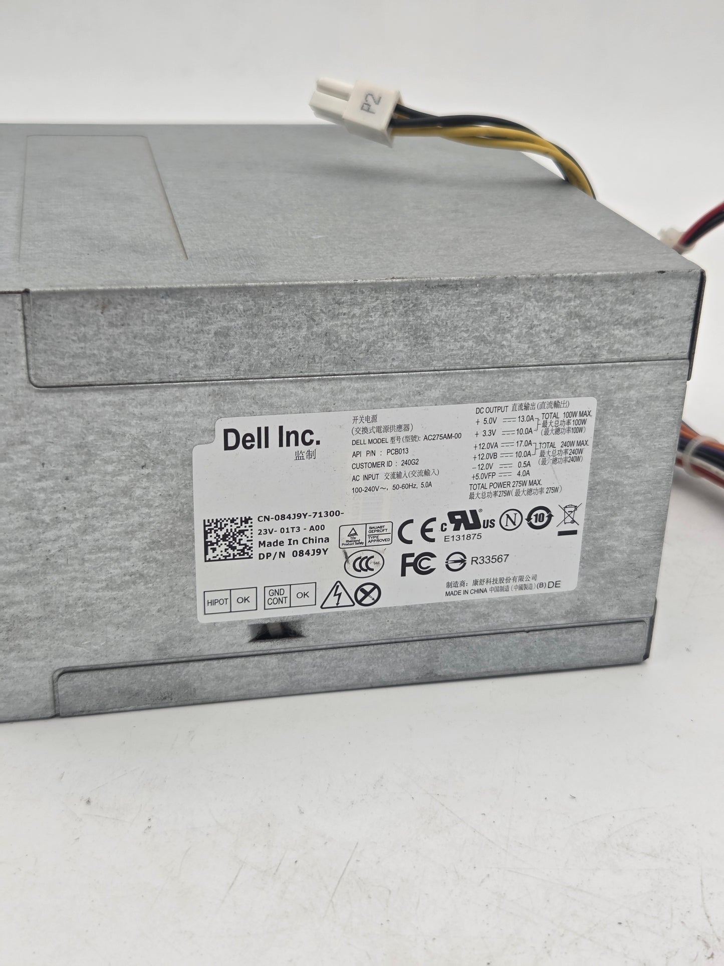 Dell 275W Power Supply Unit | AC275AM-00 DP/N 084J9Y