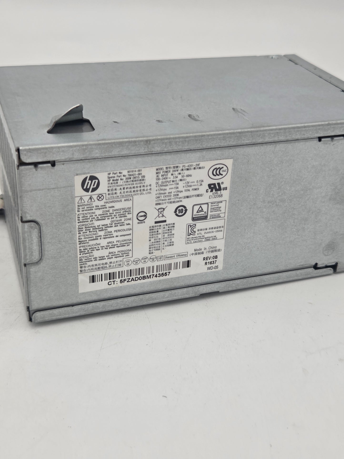 HP 200W Power Supply Unit | PS-4201-2HF / 901914-001 (6 pin)