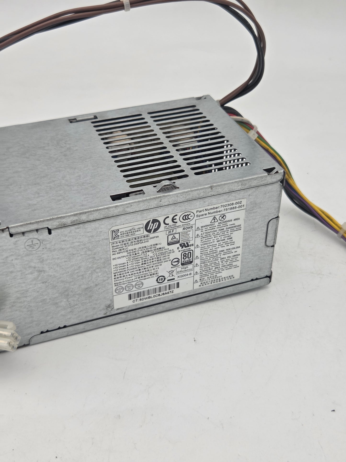 HP 240W 80 Plus Power Supply Unit | D12-240P3A / 702308-002 (6 Pin)