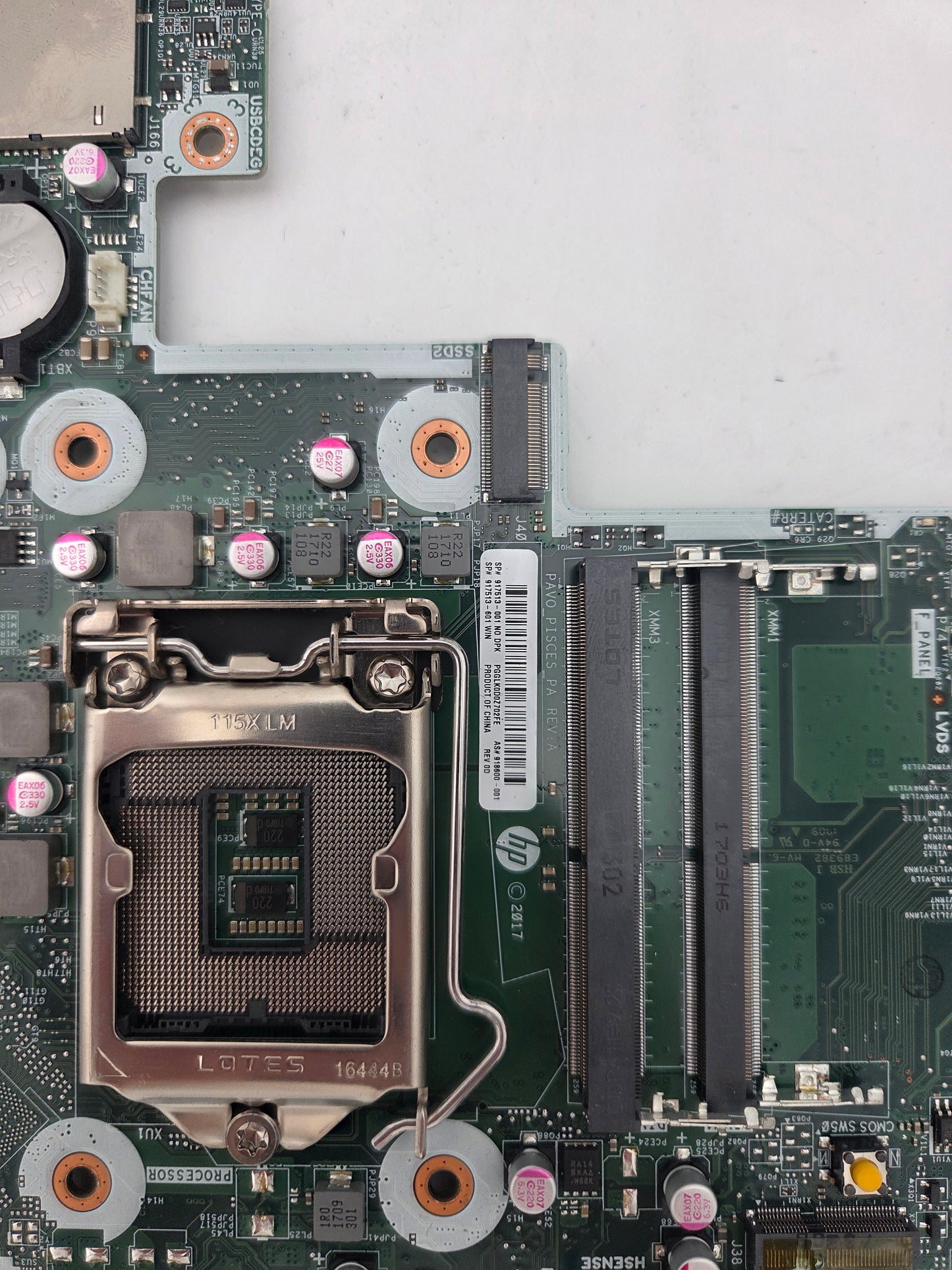 P All-In-One Motherboard | PAVO PISCES PA REV A / 917513-001 917513-601