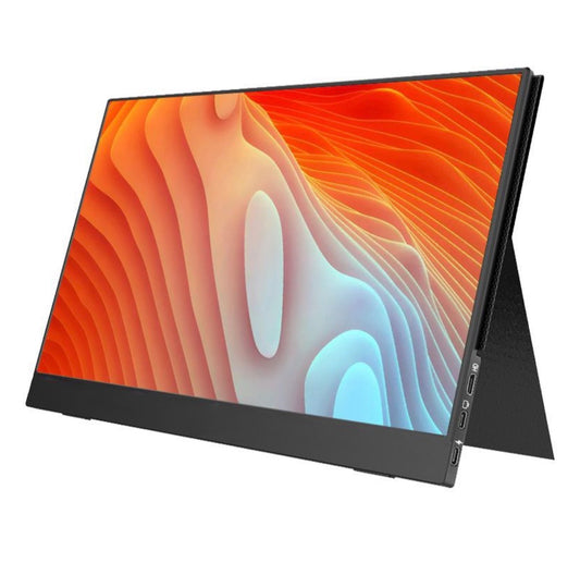 Portable Monitor | USB-C & Mini-HDMI | Travel-Ready Monitor with Smart Stand