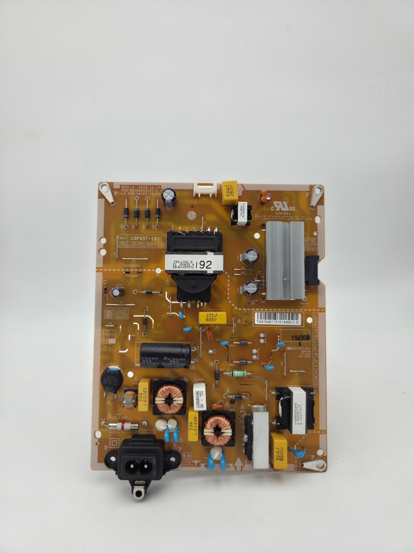 LG LED TV Power Supply Unit (LGP43T-19U1)