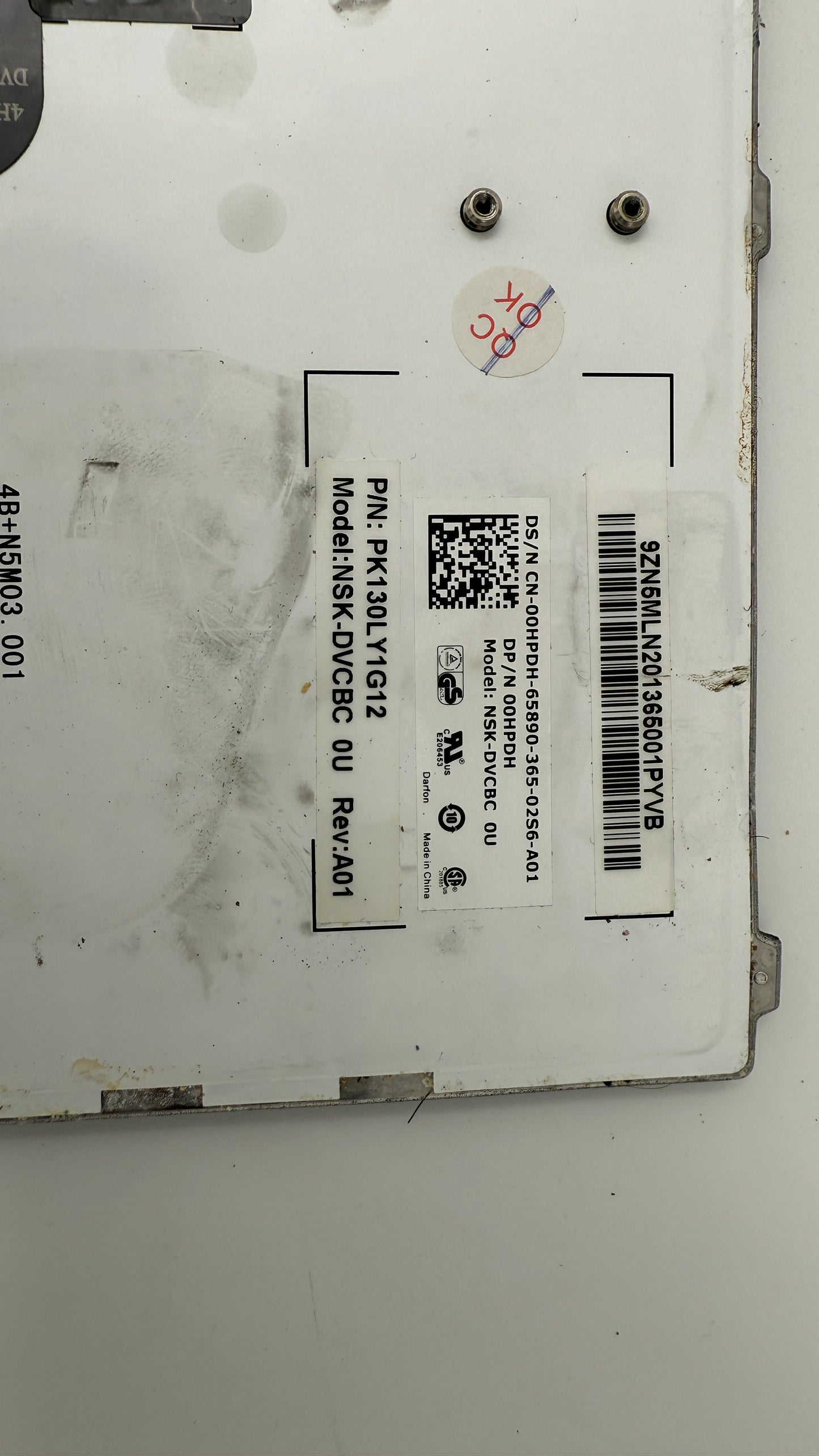 Original Dell NSK-DVCBC 01 1D 4B+N5M03.001 Keyboard US Backlit