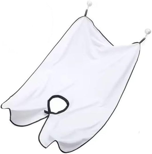 Beard Bib Apron for Men, Valentine's Day Gift Beard Trimming Catcher for Shaving & Hair Clippings, Hair Catcher Grooming Cloth with 2 Suction Cups