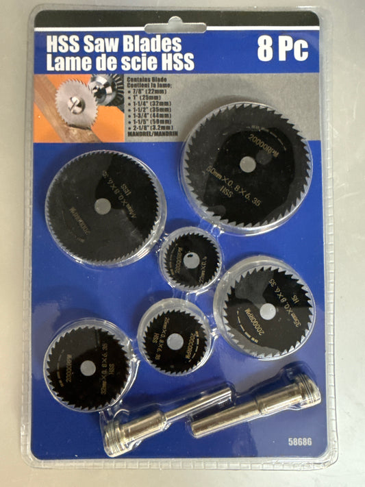 HSS Saw Blades - 8pc