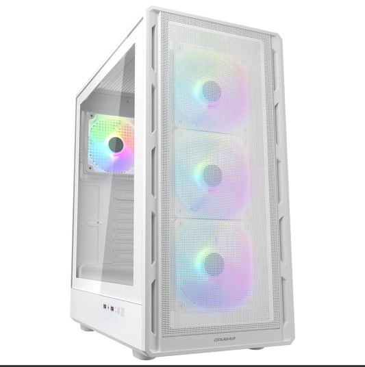 Cougar Airface Pure RGB Mid Tower Case - Includes Screws - Tested (Open Box)