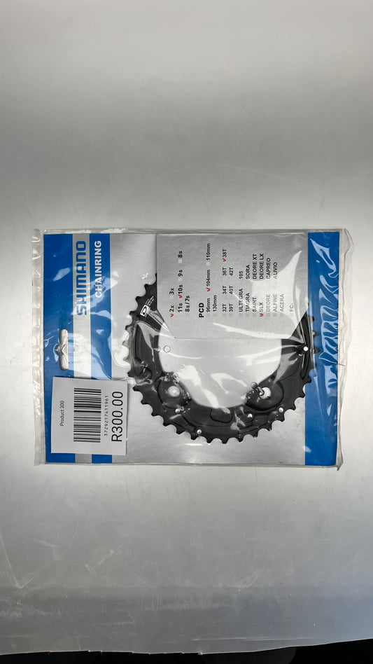 Shimano Chainring 2X 10S PCD 104mm 38T SLX