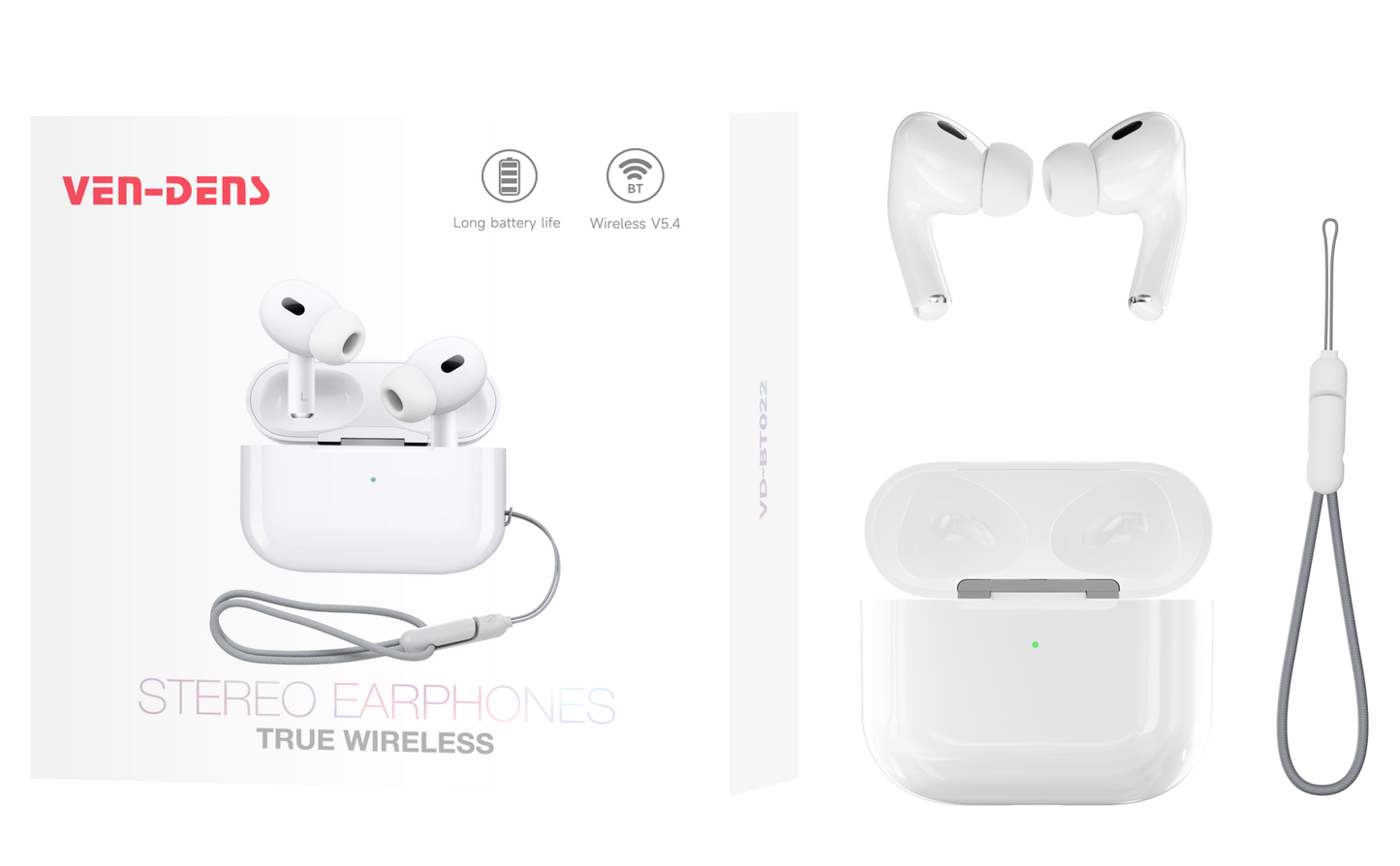Stereo Earpods True Wireless BTV5.4