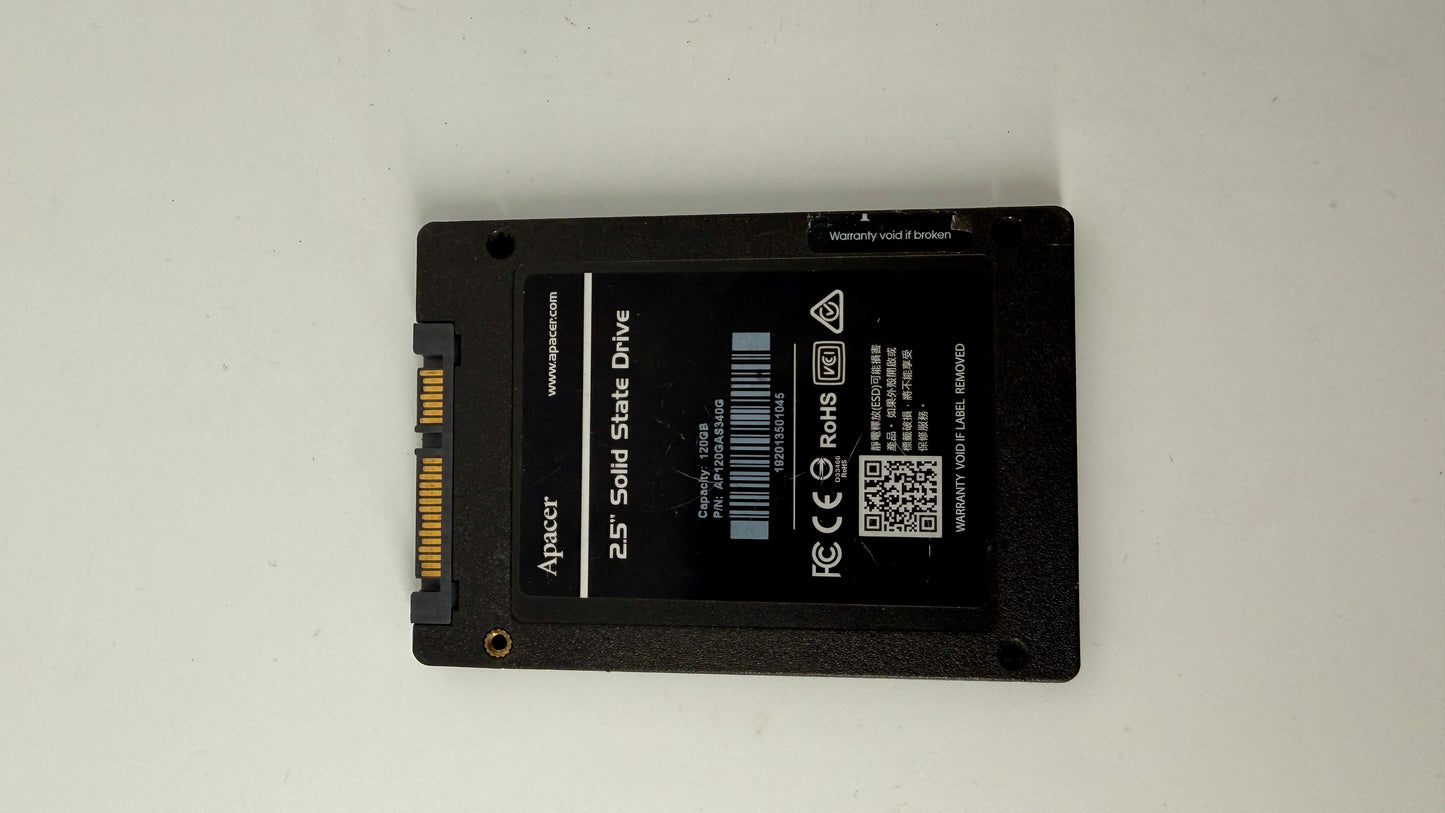 Apacer 120GB SSD 2.5”(Test Results In Images)