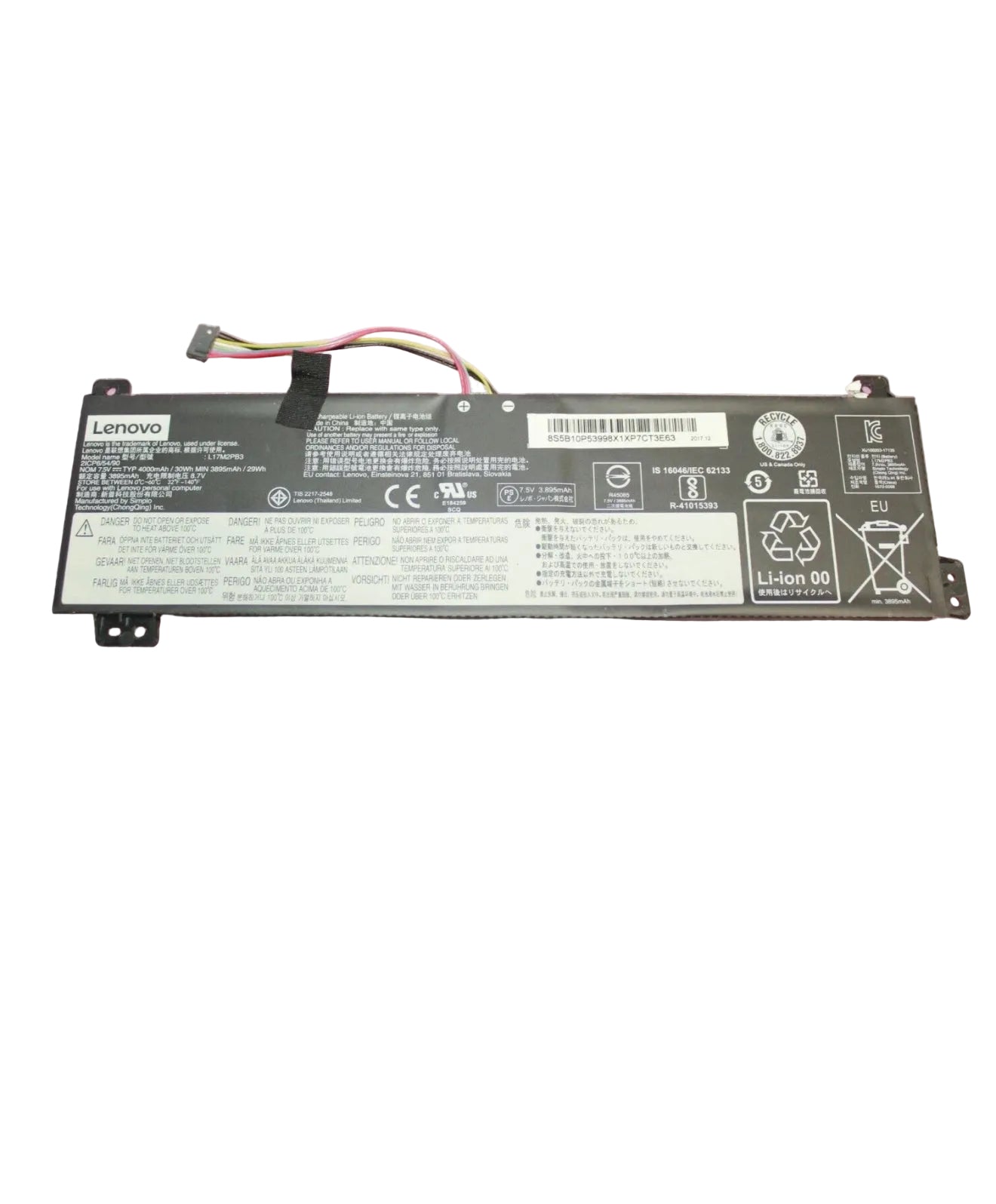 Genuine Lenovo V330-15IKB Laptop Battery 7.5V 30Wh L17M2PB3