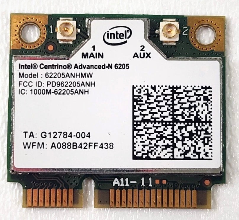 Intel Centrino Advanced-N 6205 WiFi Card 62205ANHMW Genuine