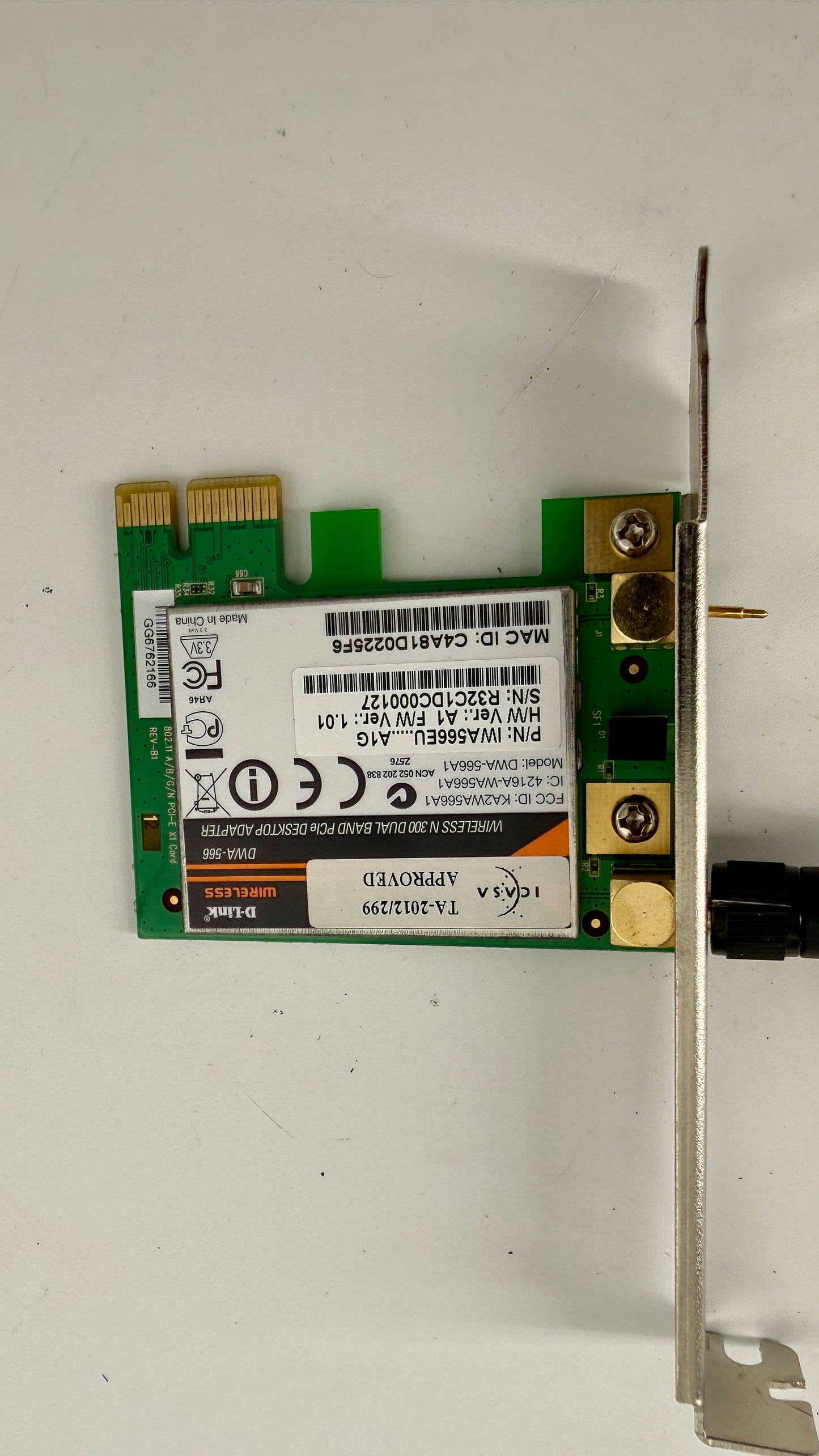 D-Link DWA-566 PCIe desktop Wi-Fi adapter