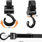 4 Pack Baby Stroller Hooks for Shopping, Stroller Hooks Universal Diaper Bag Hook for Stroller 360° Rotation Large Stroller Hooks Strong Load-Bearing 30 LB Car Back Seat Hooks
