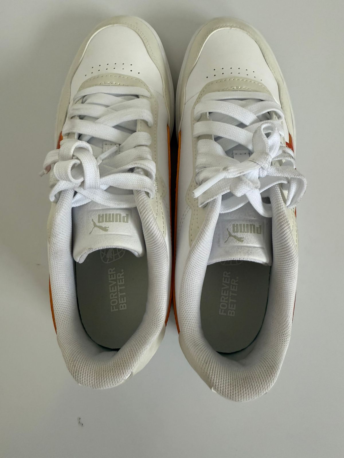 PUMA MEN'S URBAN SNEAKERS WHITE COURT ULTRA LITE - UK 7