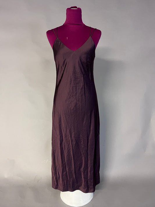 Poetry Sateen Burgundy Dress - Size 10
