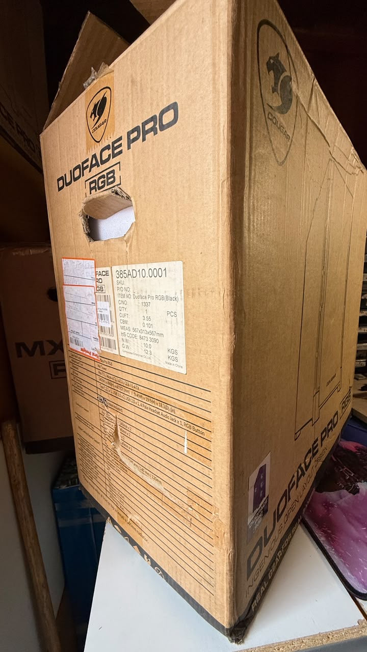 Cougar Duoface Pro RGB Mid Tower Case - includes screws and replacement face - Open Box Unit