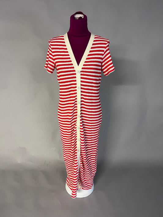 Mango Tuni Stripe Knit Dress - Size L