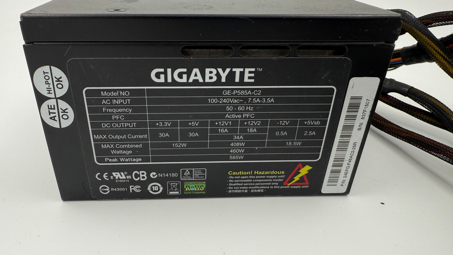 Gigabyte 585W Power Supply.