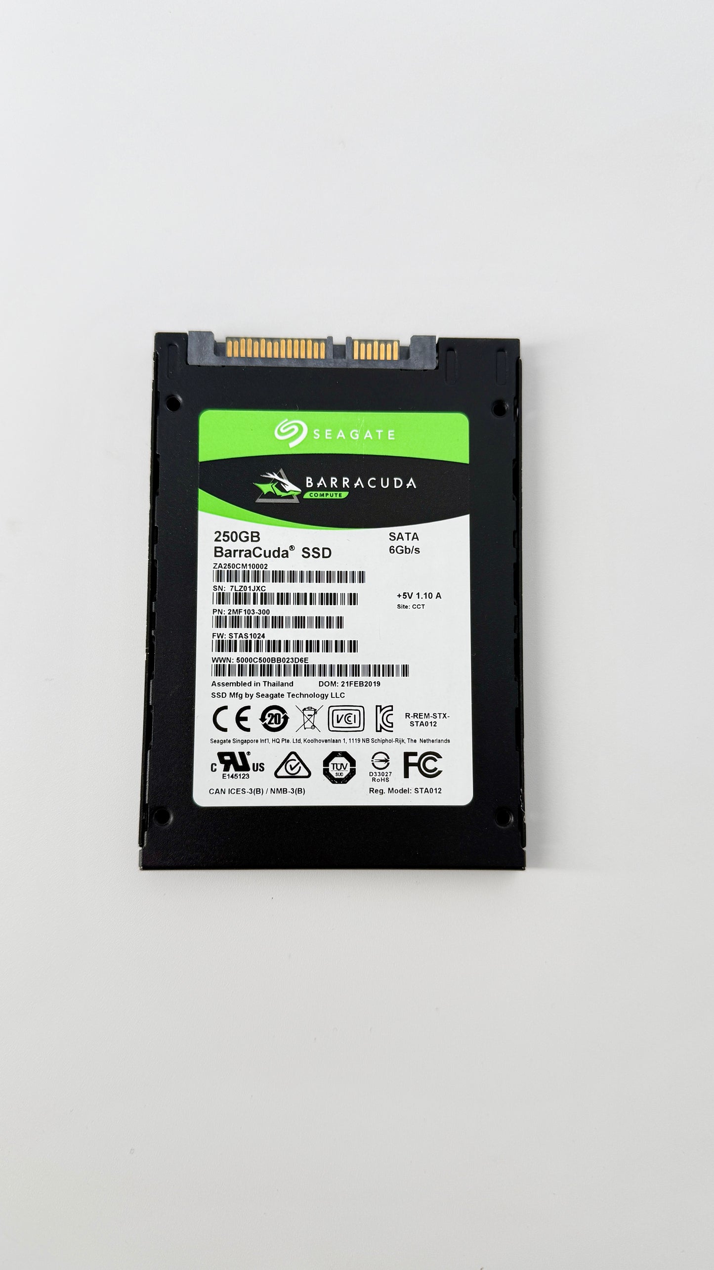 Seagate Barracuda 250GB SSD 2.5”(Test Results In Images)